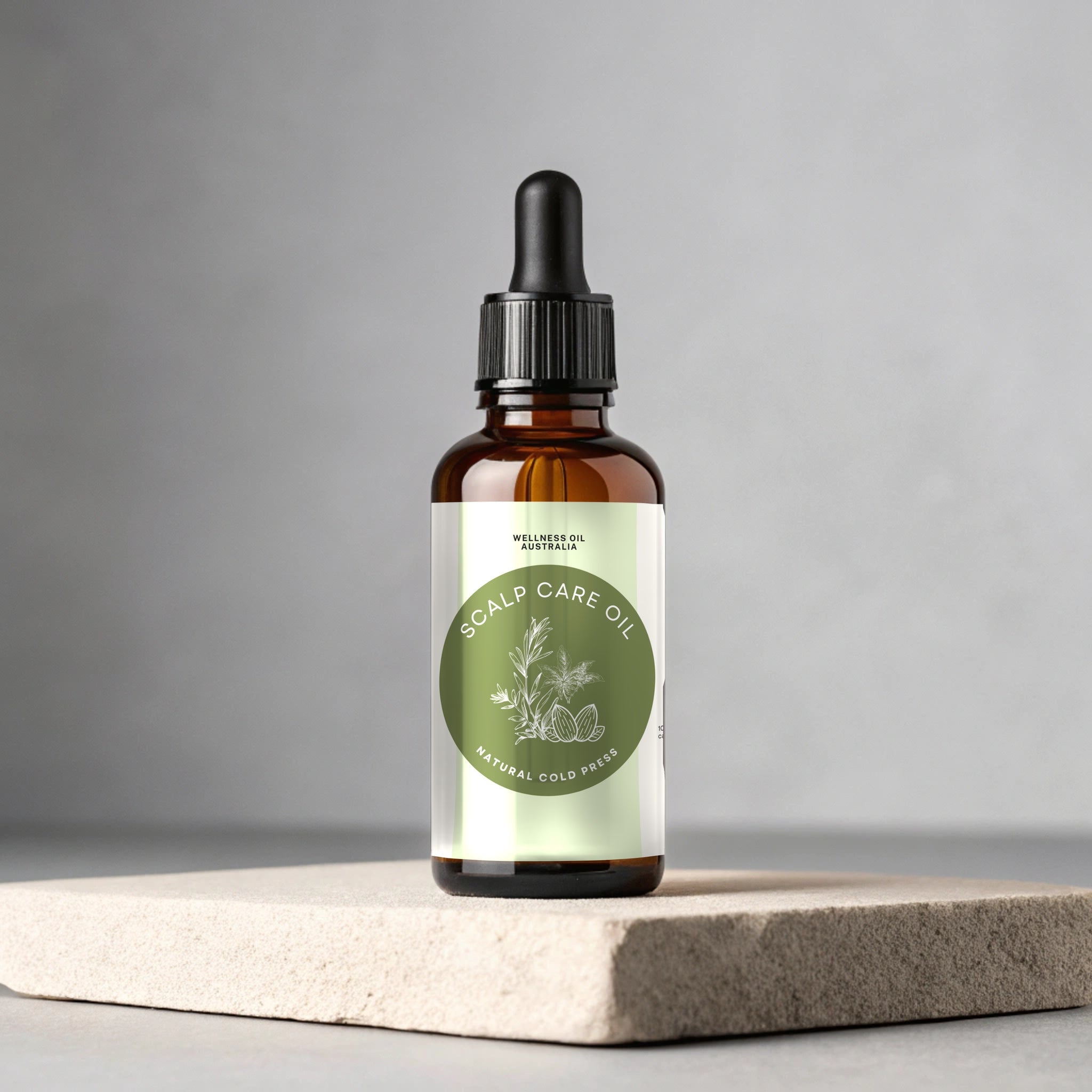 Scalp Care Oil – 100% Cold-Pressed Almond, Castor & Rosemary Oil Blend