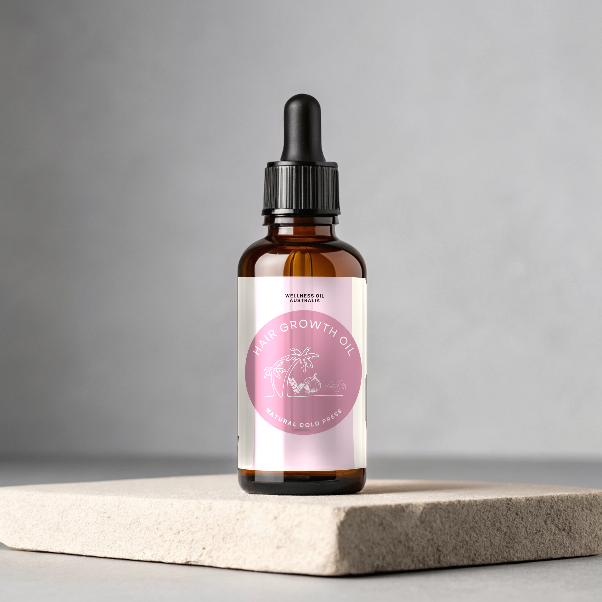 Hair Growth Oil – 100% Natural Coconut Oil, Onion Extract, Fenugreek & Curry Leaves
